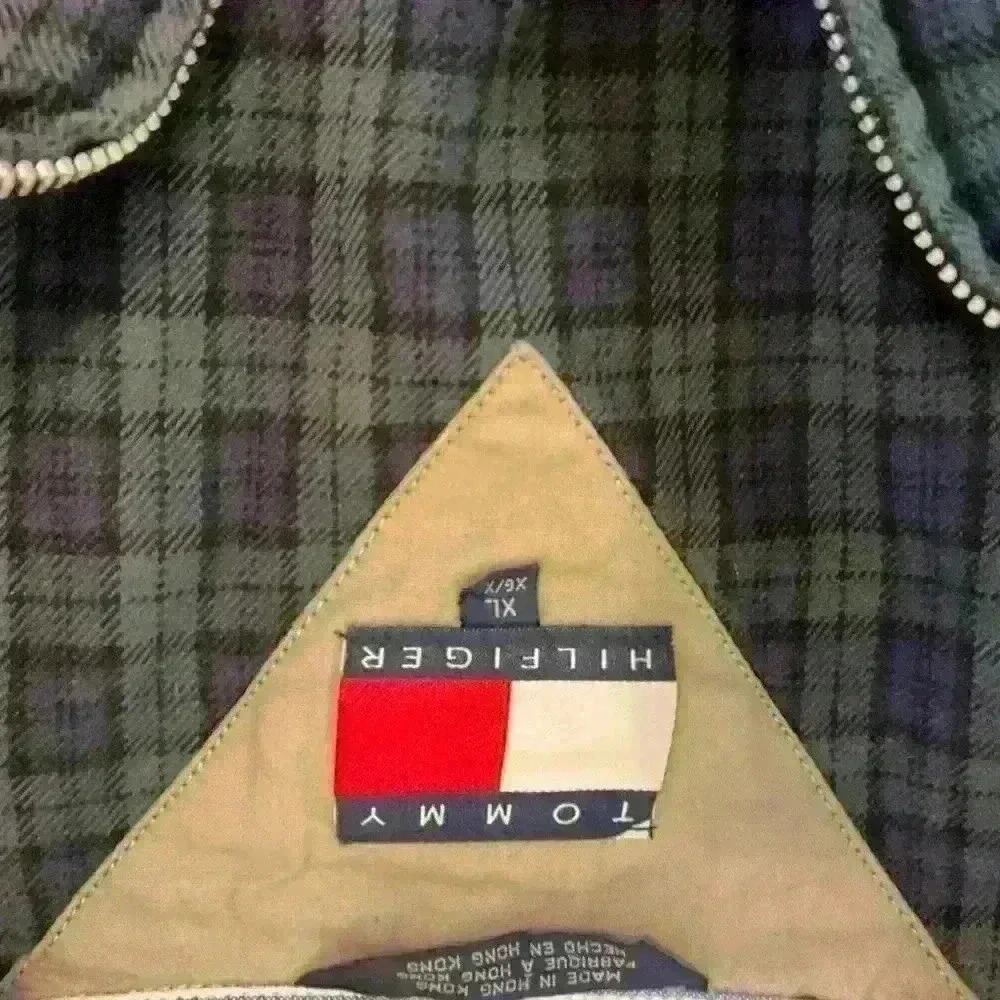 Tommy Hilfiger Men's XL Plaid Varsity Harrington Jacket Multicolor - Picture 3 of 3
